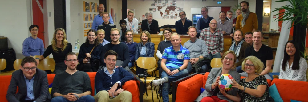 Jonas Pfrang and Felix Seifert presented the prototype of VERnetzX at SAP's Next-Gen meetup at Heidelberg.